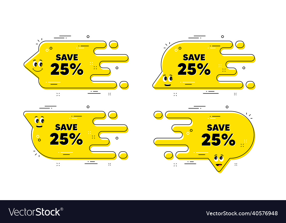 Save 25 percent off sale discount offer price Vector Image