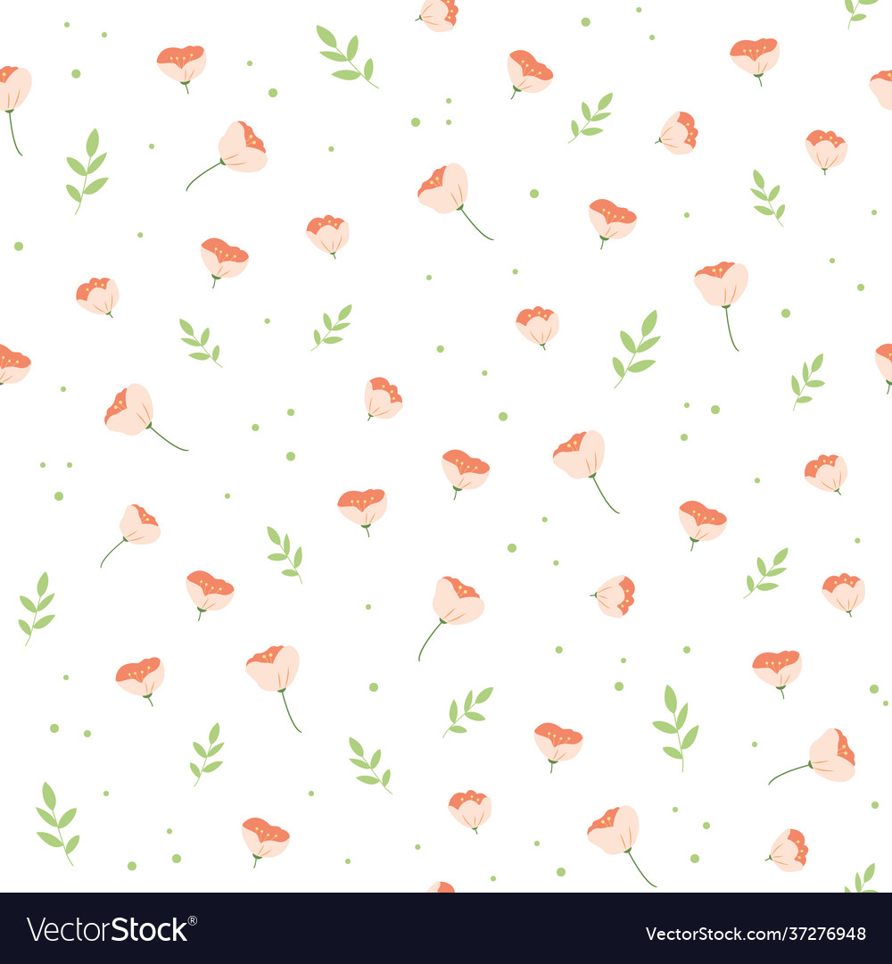 Seamless floral pattern romantic summer background