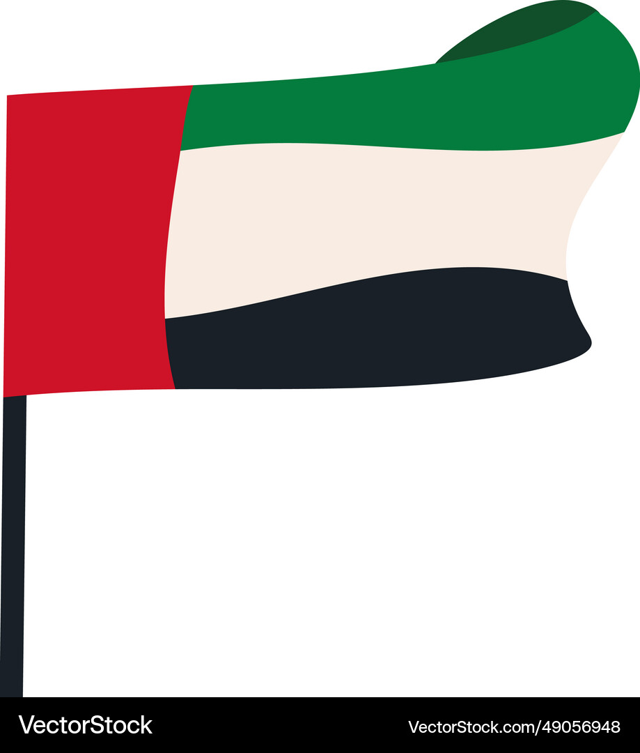 Uae National Day Flag Royalty Free Vector Image