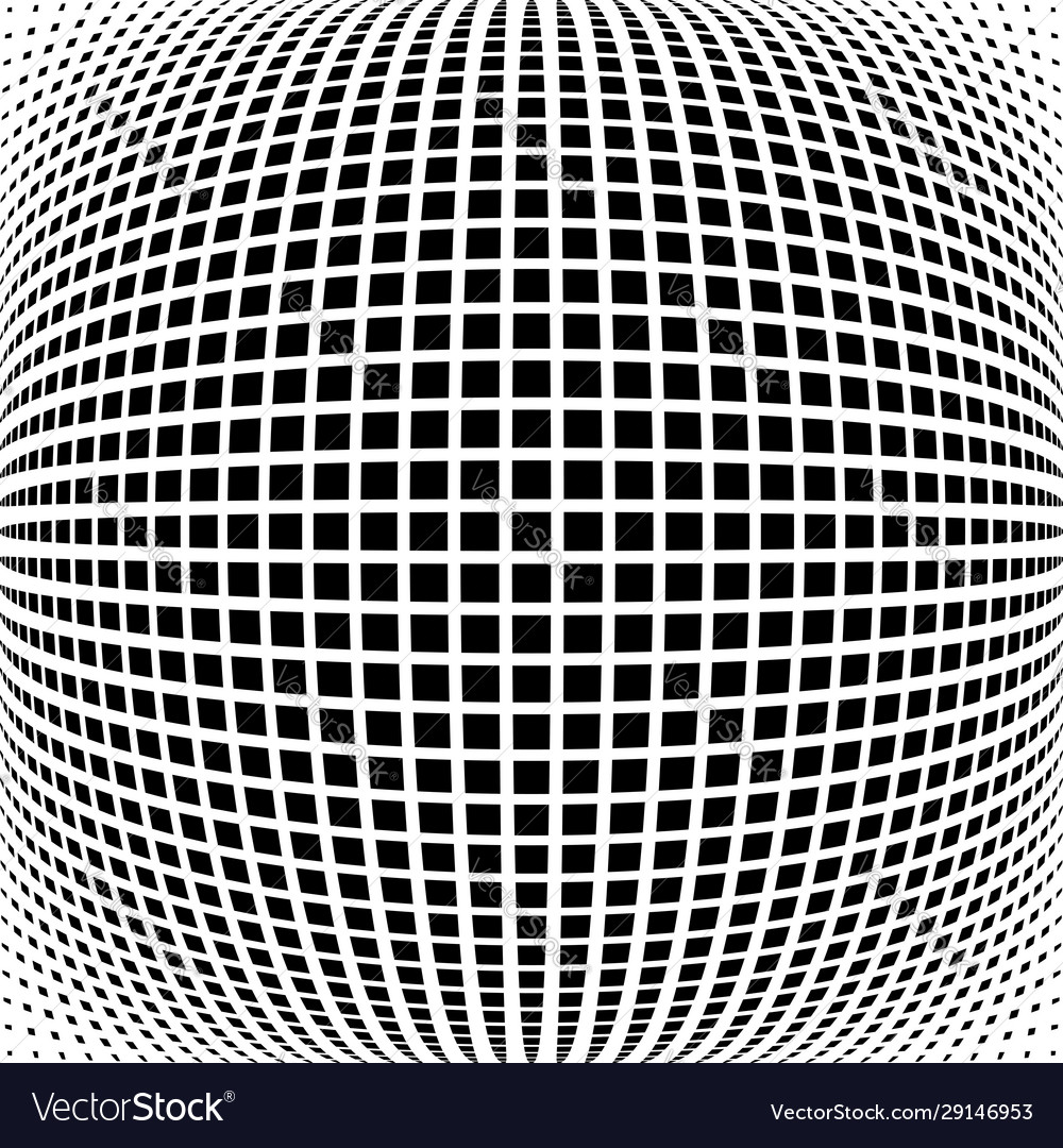 Checked pattern in spherical shape vector image Checked pattern in spherical shape