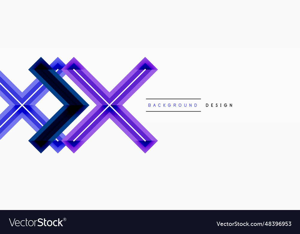 Cross line background minimal geometric template vector image Cross line background minimal geometric template