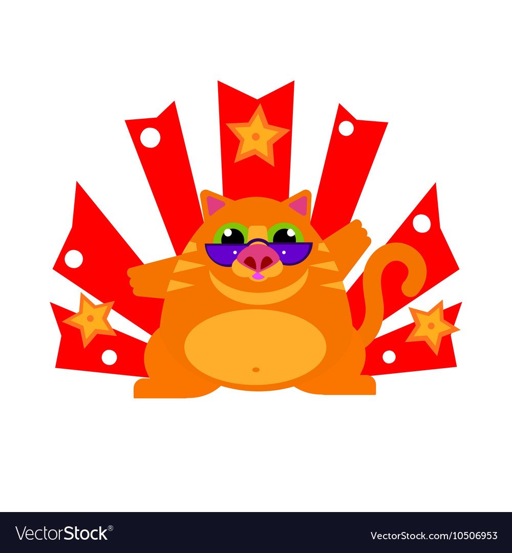 Dancing cat Royalty Free Vector Image - VectorStock