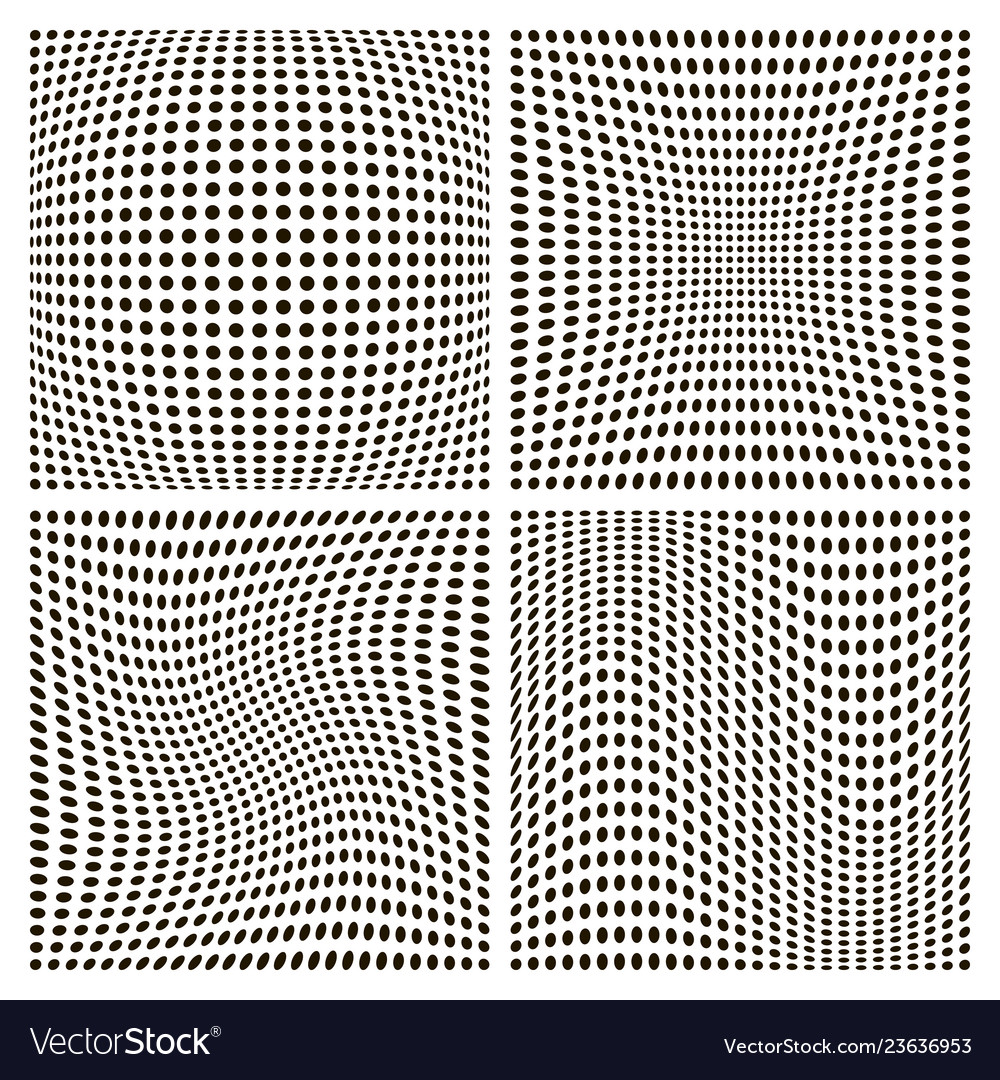Distorted Dot Pattern Backgrounds