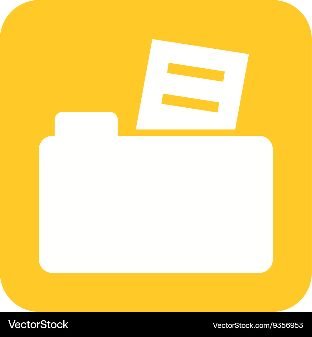 File in folder Royalty Free Vector Image - VectorStock