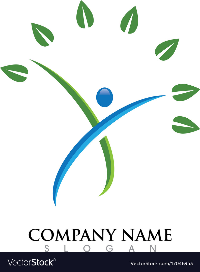 Menschliches Zeichen Logo Zeichen Gesundheit Pflege