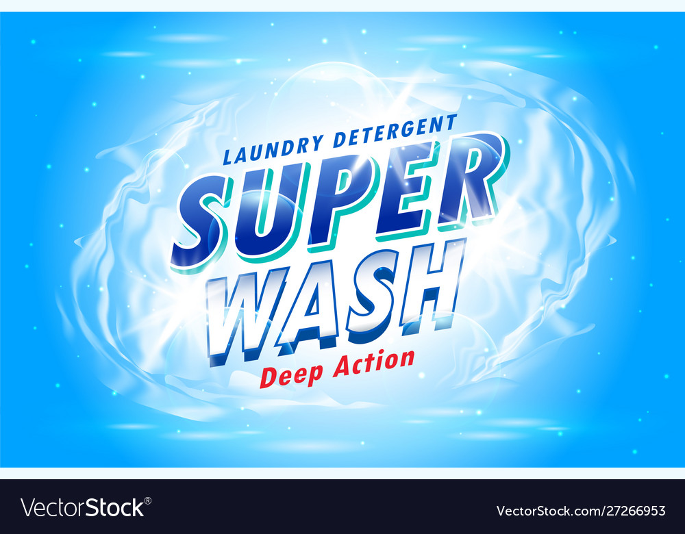 Laundry detergent packaging concept for super