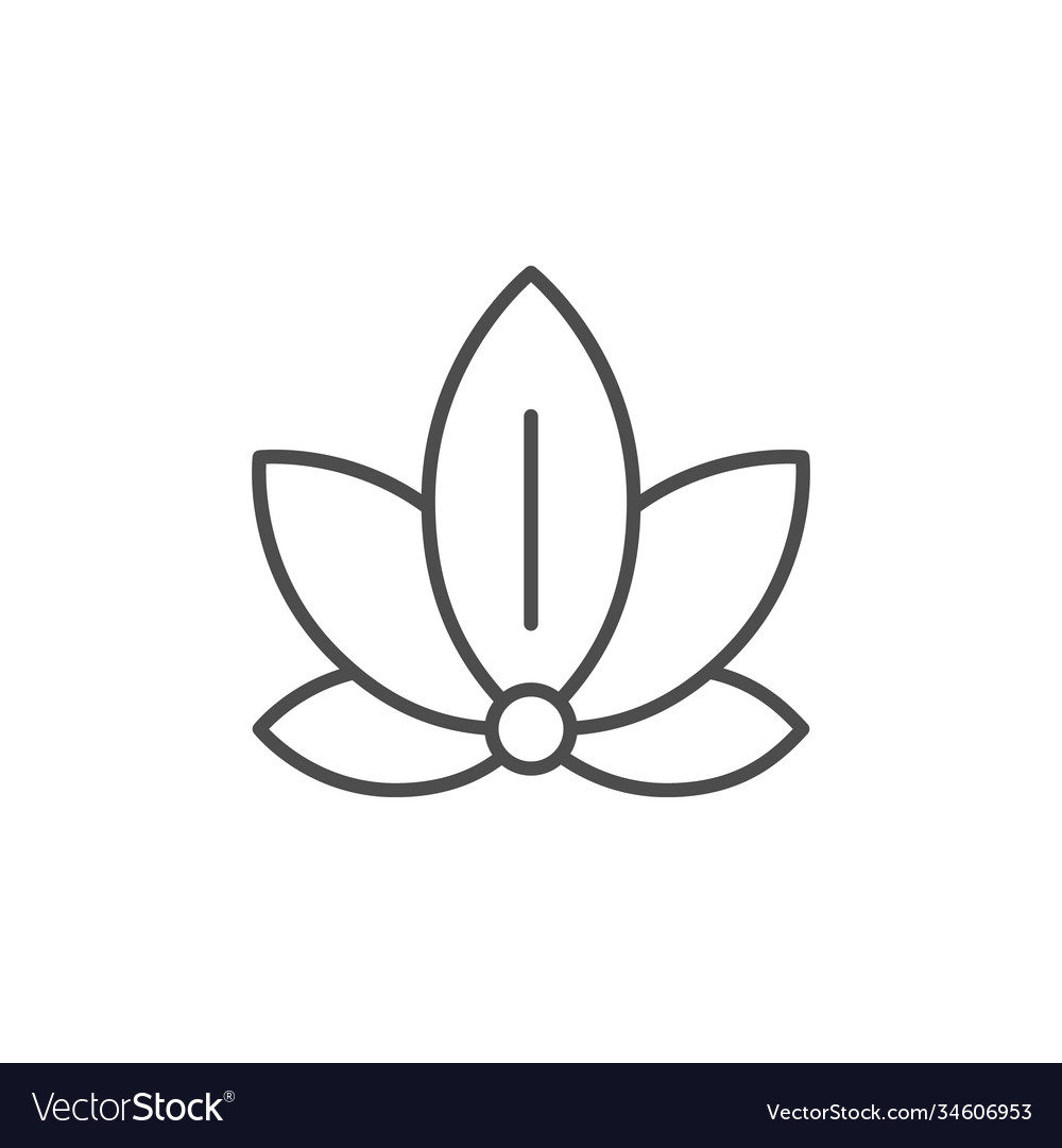 Lotus position icon or yoga concept Royalty Free Vector