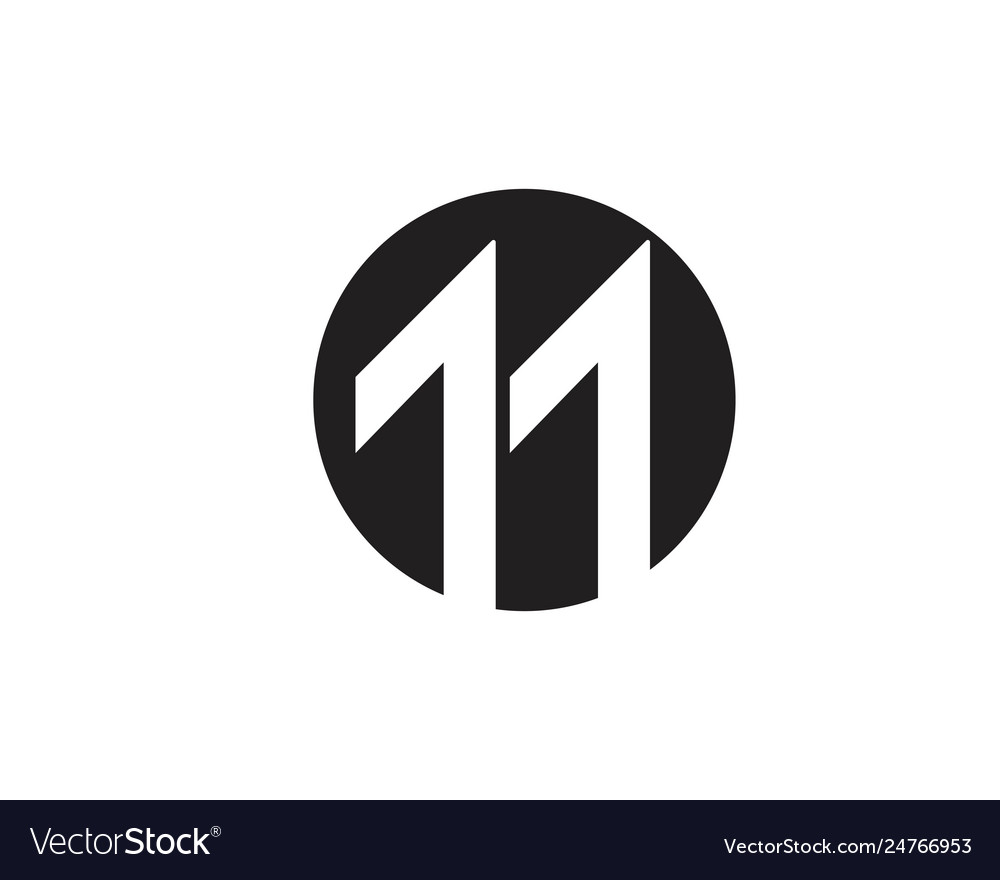 M letter logo template