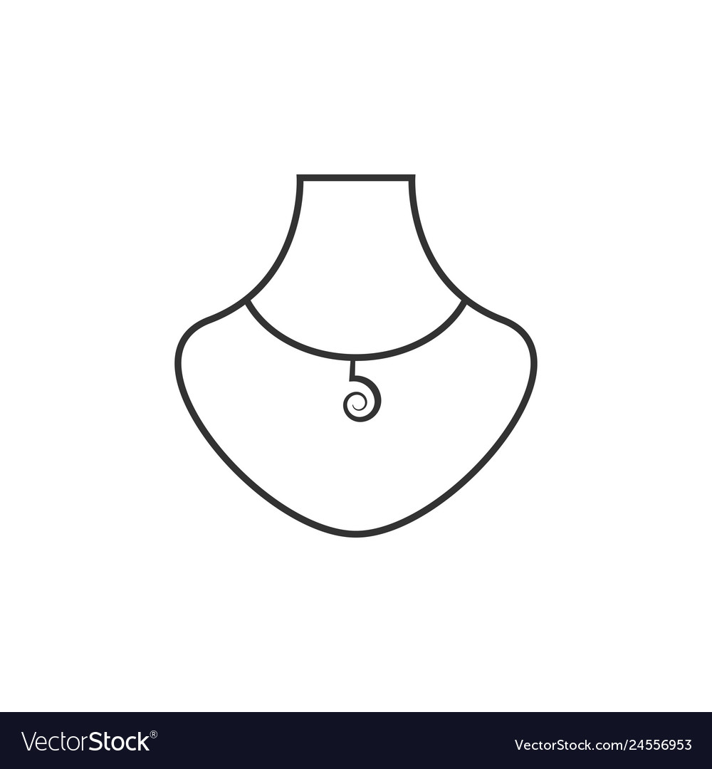 Necklace graphic design template Royalty Free Vector Image Necklace graphic design template Royalty Free Vector Image