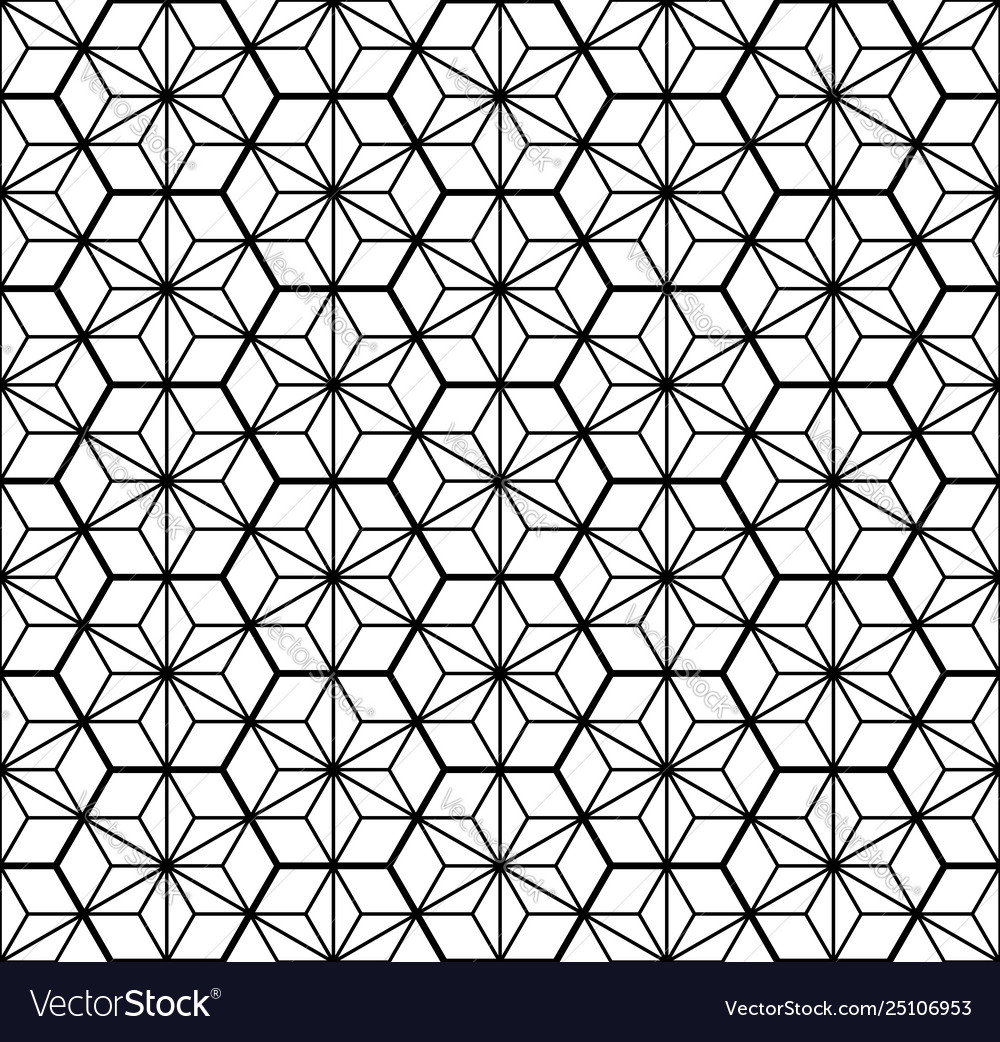 Seamless traditional japanese geometric ornament Vector Image