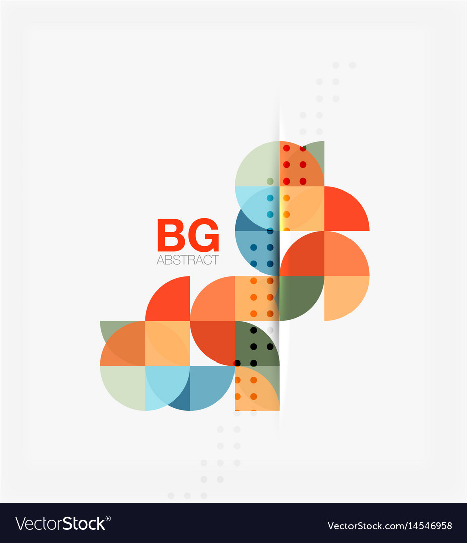 Abstract background of circle elements