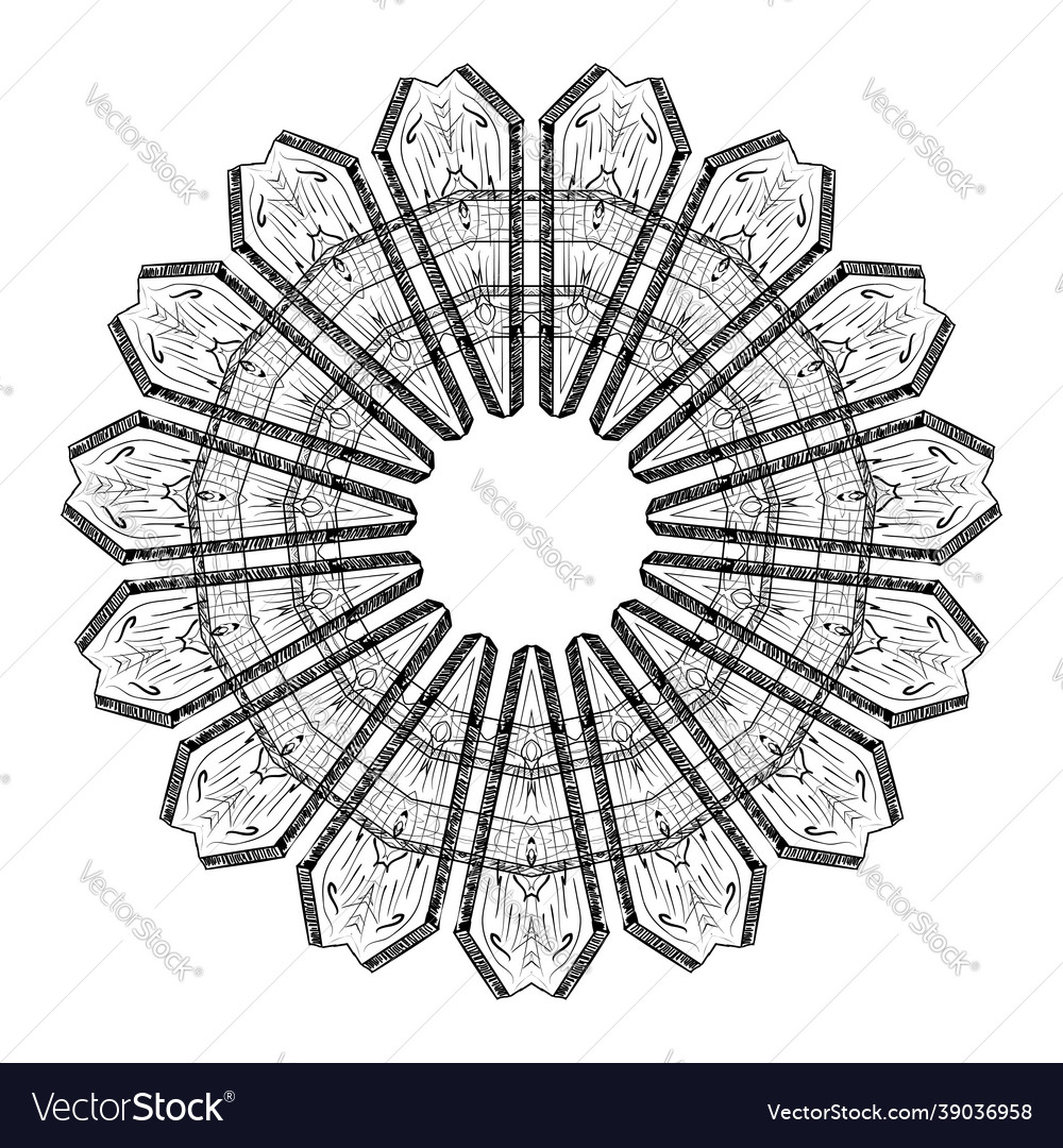 Adult coloring book or page a zen mandala