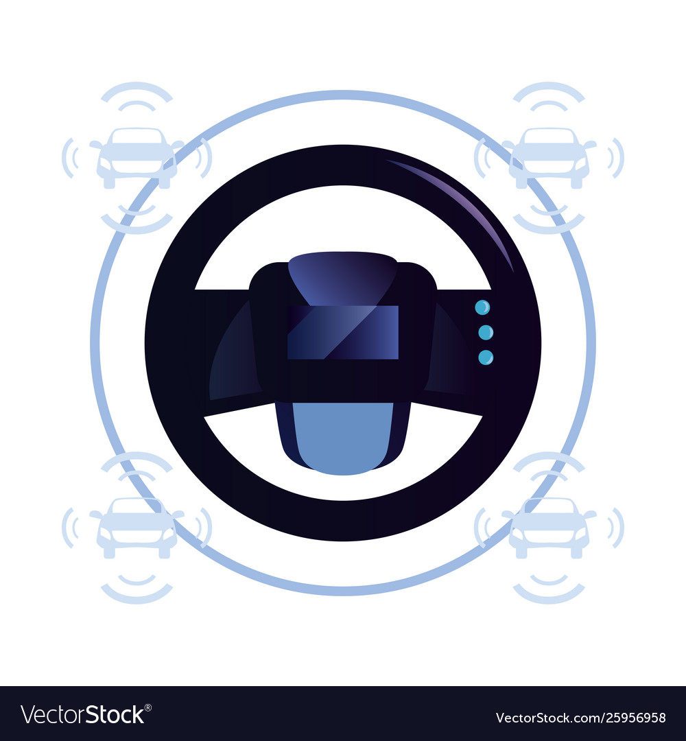 Autonomes Smart-Auto-Symbol