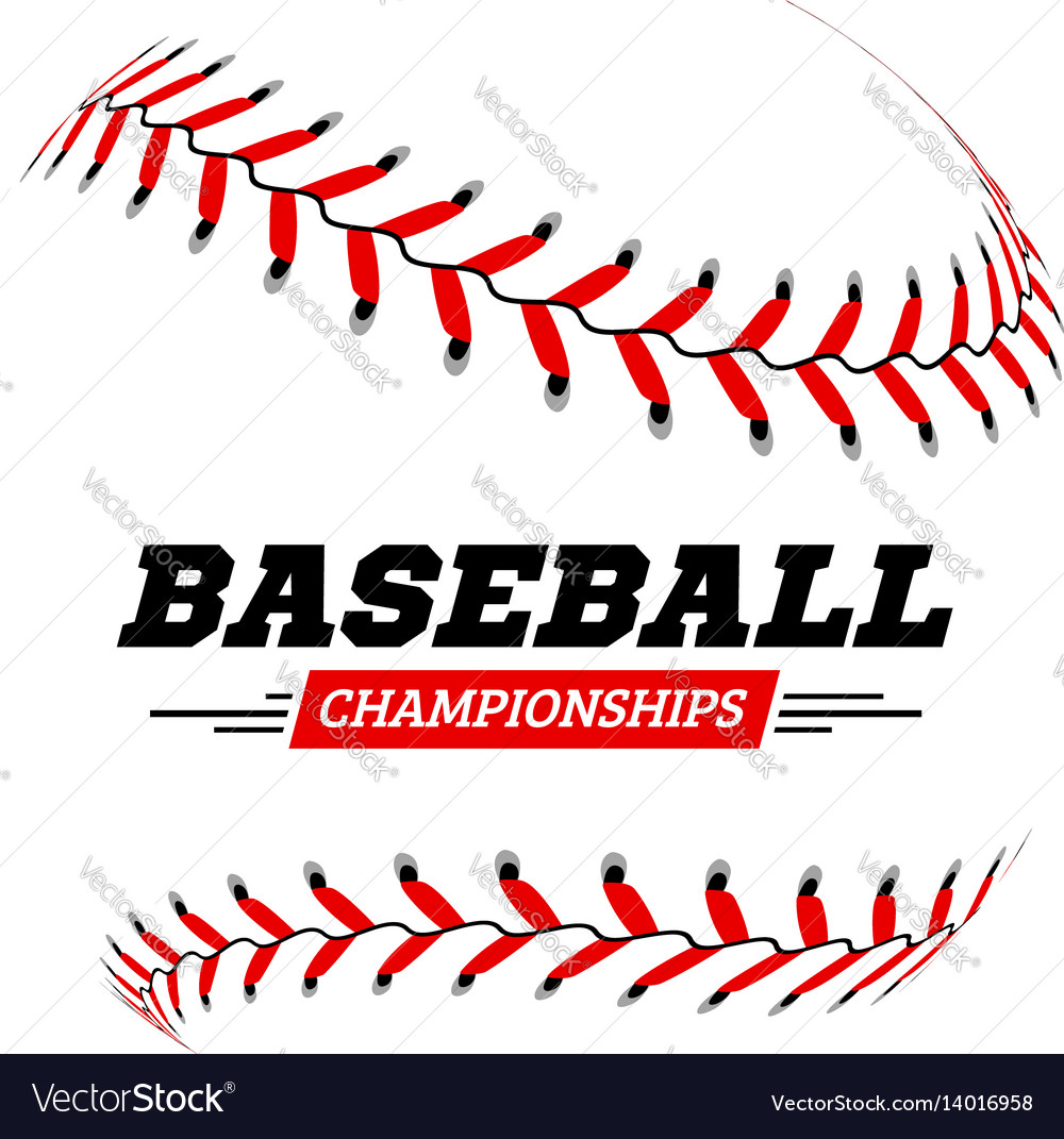 Baseball ball on white background