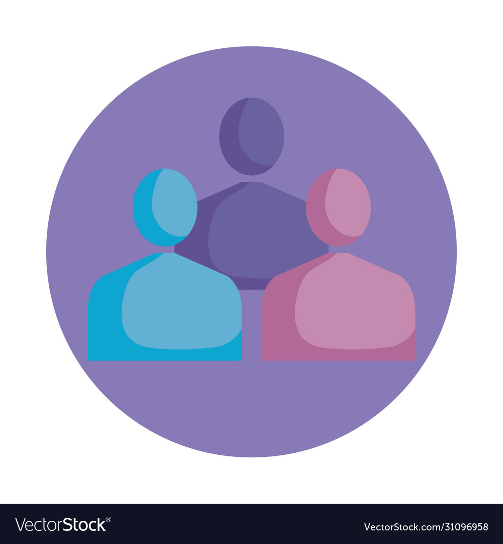 Group people teamwork icons Royalty Free Vector Image