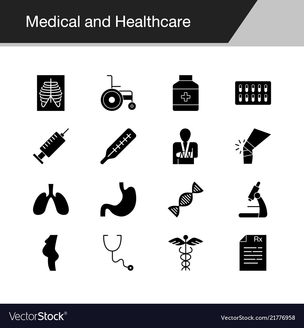 Medical and healthcare icons design