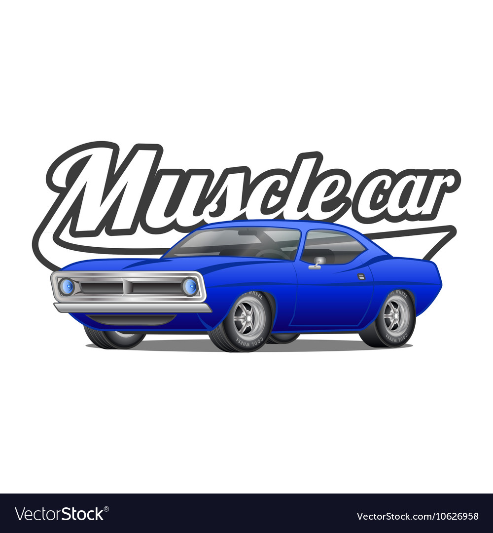 Muscle car cartoon classic poster t-shirt