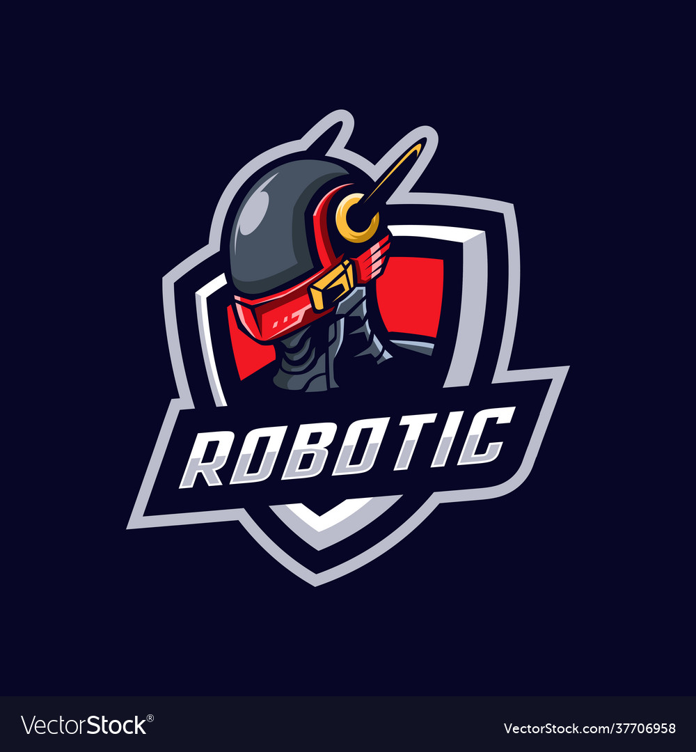 Robotic Mascot Logo Royalty Free Vector Image - Vectorstock