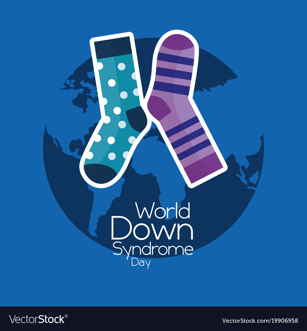 World down syndrome day invitation awareness Vector Image