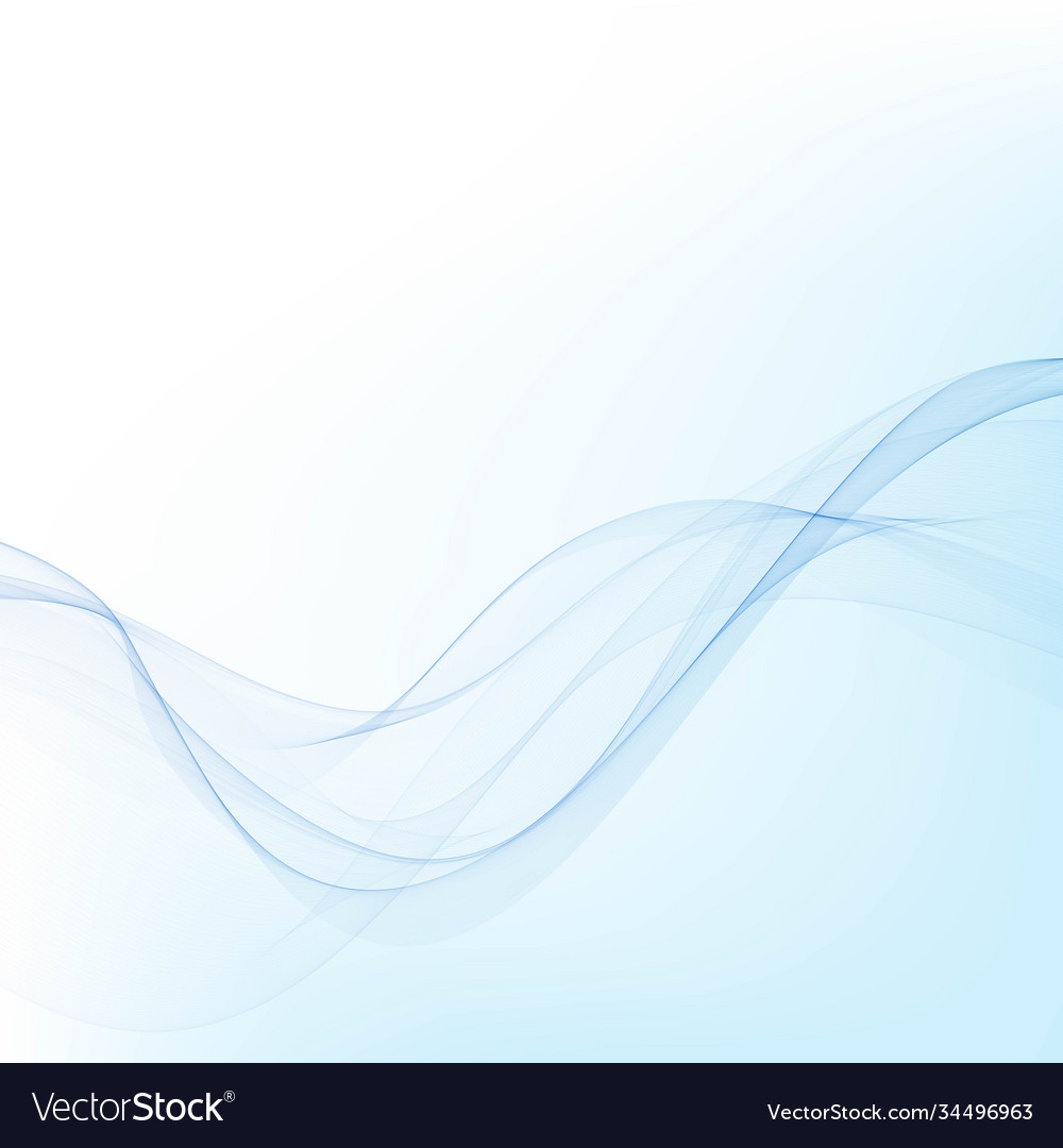 Abstract background blue transparent waved vector image Abstract background blue transparent waved
