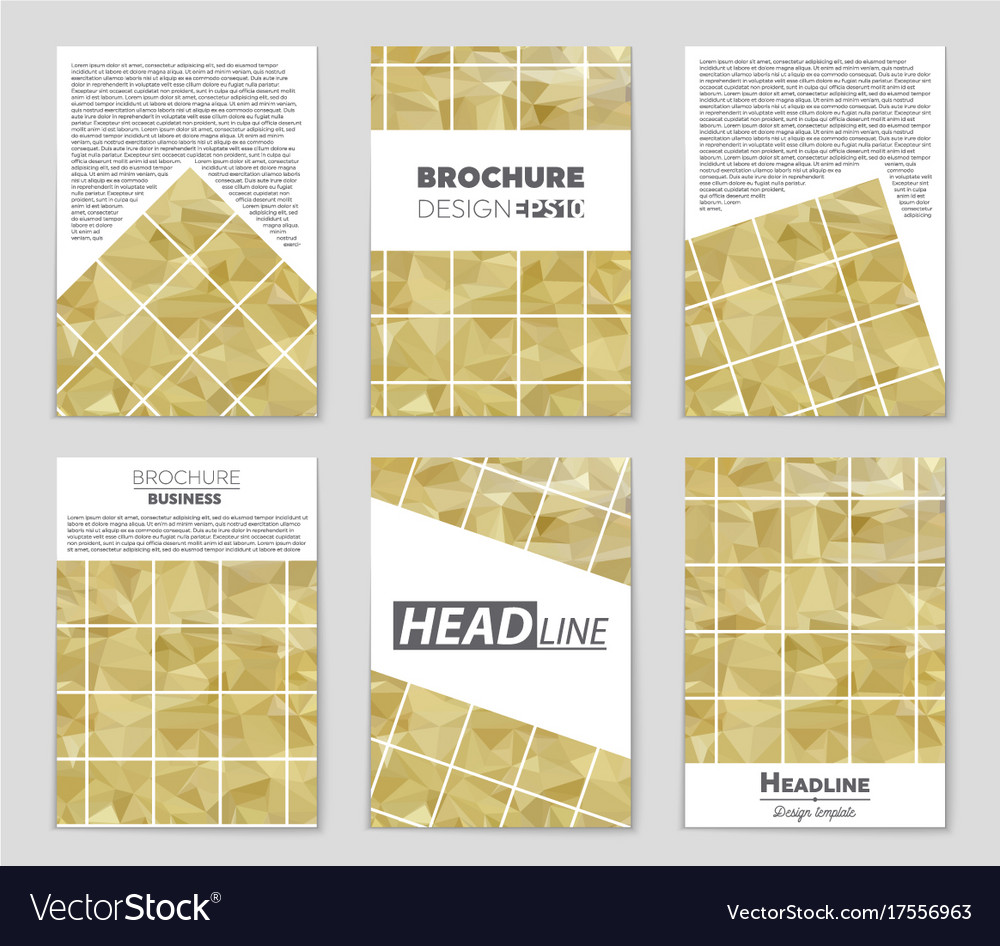 Abstract layout background set for art