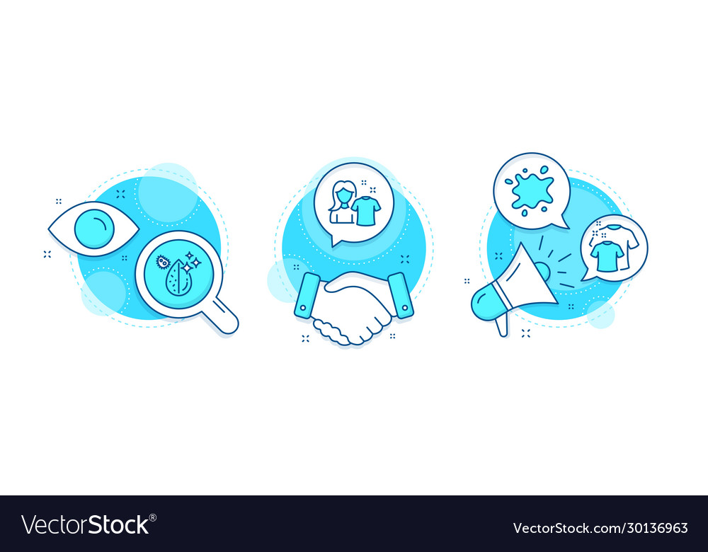 Schmutziges Wasser sauberes T-Shirt und Hemd Icons