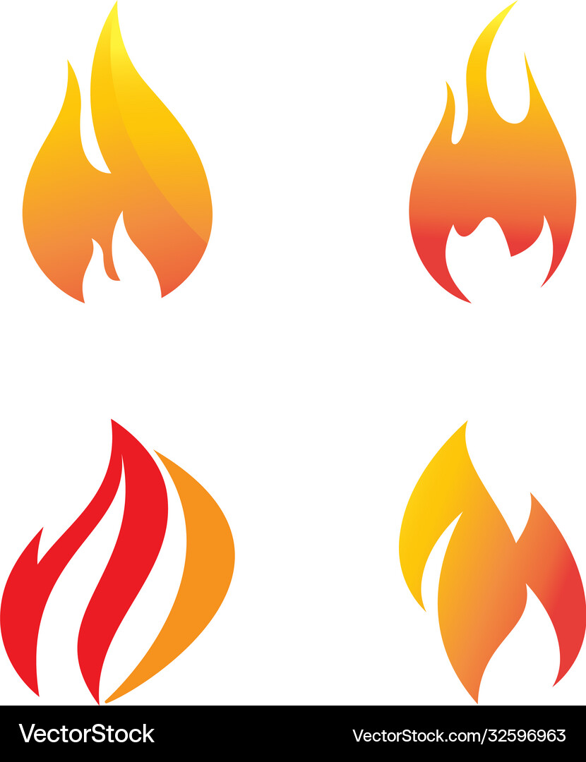 Fire flame logo Royalty Free Vector Image - VectorStock