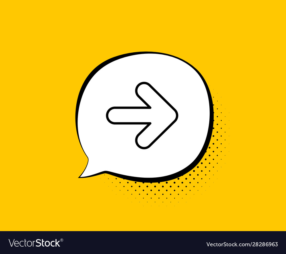 Forward Arrow Icon - Speech Bubble