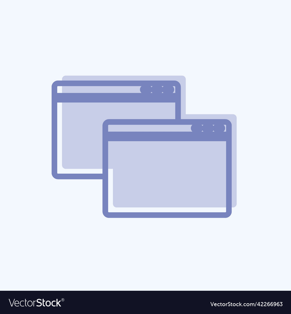 Icon windows suitable for web interface symbol Vector Image Icon windows suitable for web interface symbol