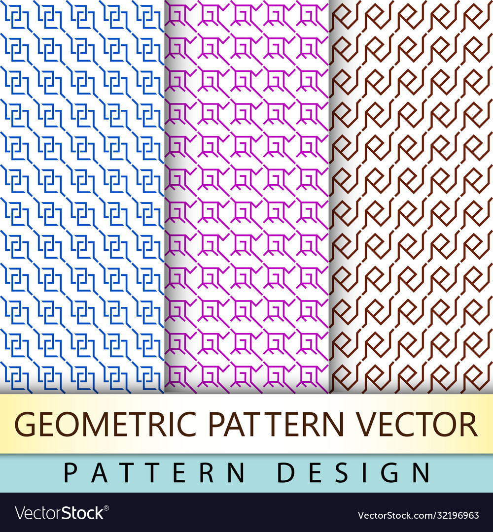 Line geometric abstract pattern collections Vector Image Line geometric abstract pattern collections