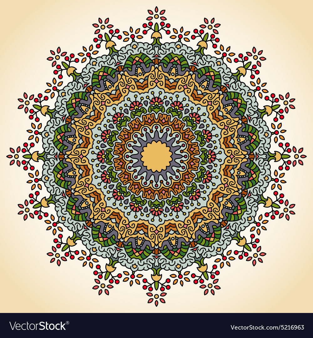 Mandala round ornament pattern