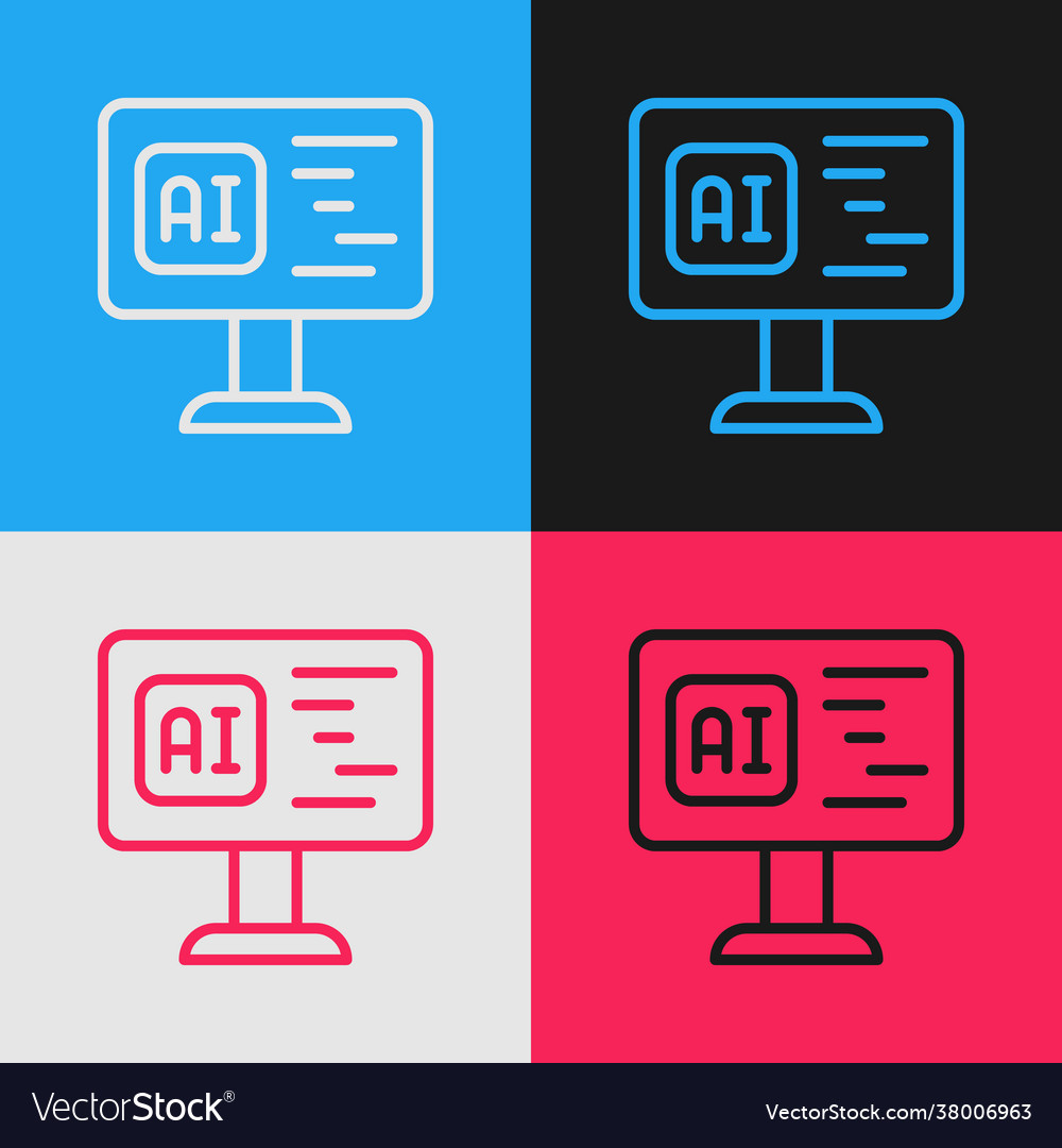 Pop Art Line Software Web-Entwickler Programmierung vector image Pop Art Line Software Web-Entwickler Programmierung