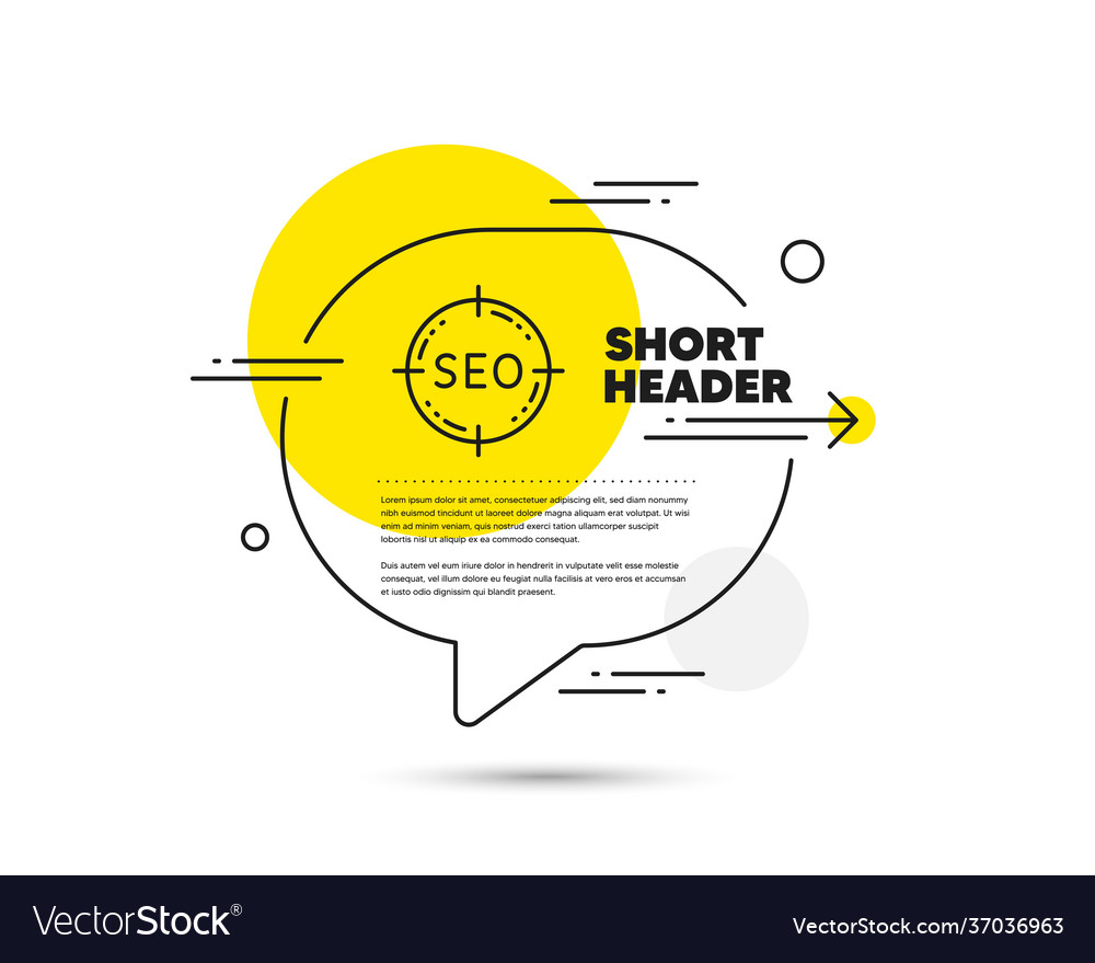 Seo target line icon search engine optimization