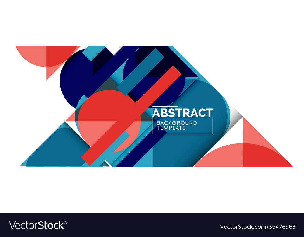 Simple circles and triangles abstract background Vector Image Simple circles and triangles abstract background