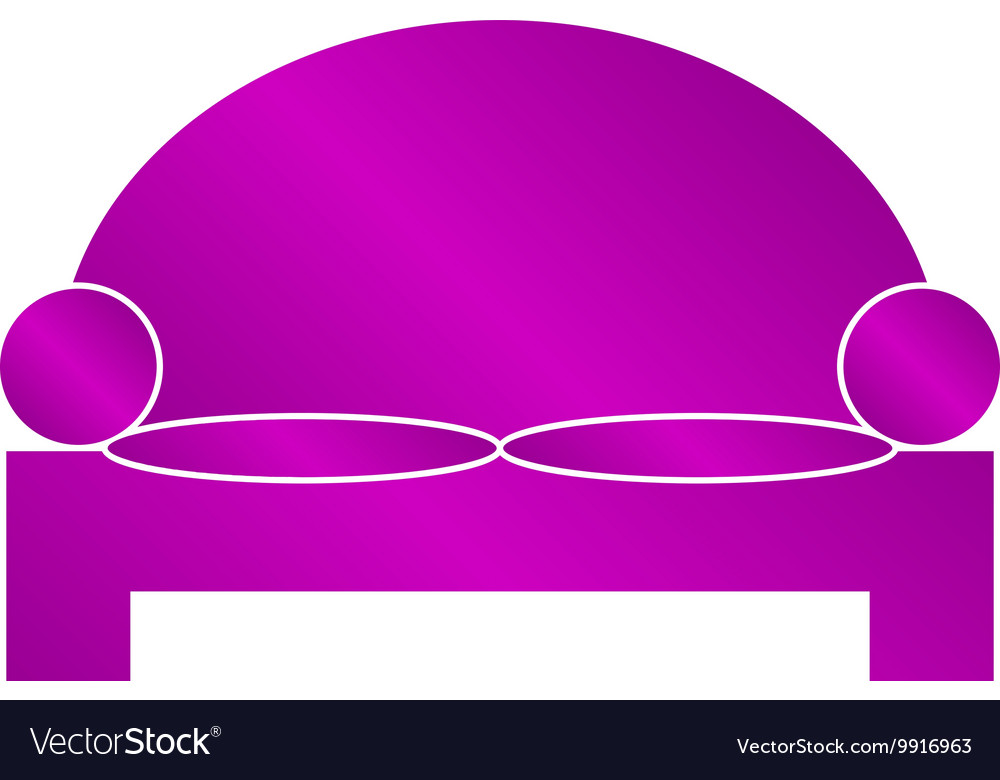 Sofa icons modern design flat style icon