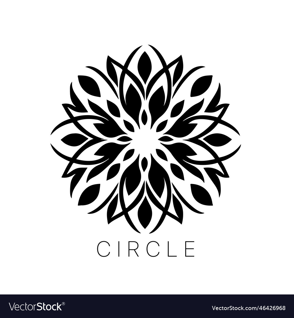 Abstract geometric circle pattern round