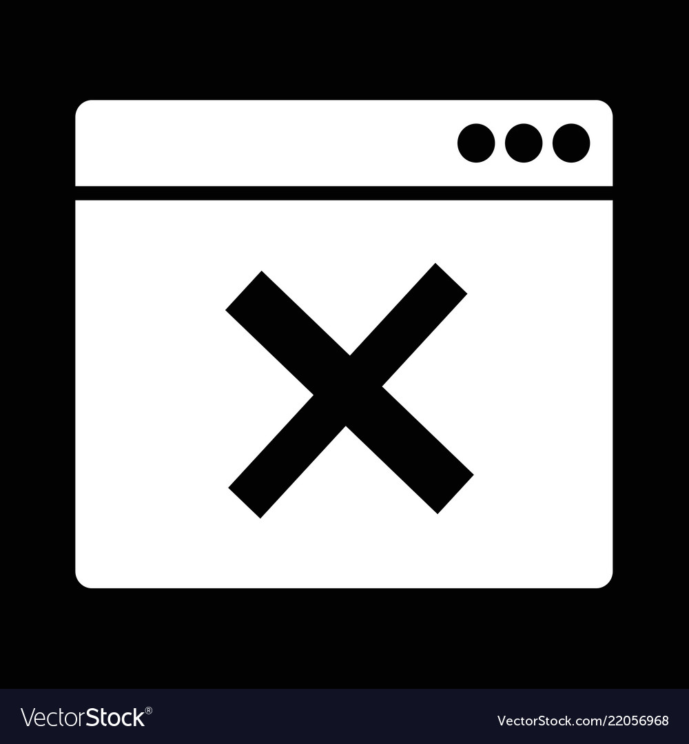 Delete window icon design