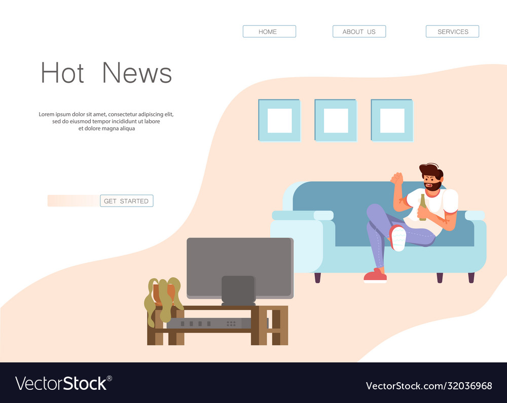 Fake news website Royalty Free Vector Image - VectorStock