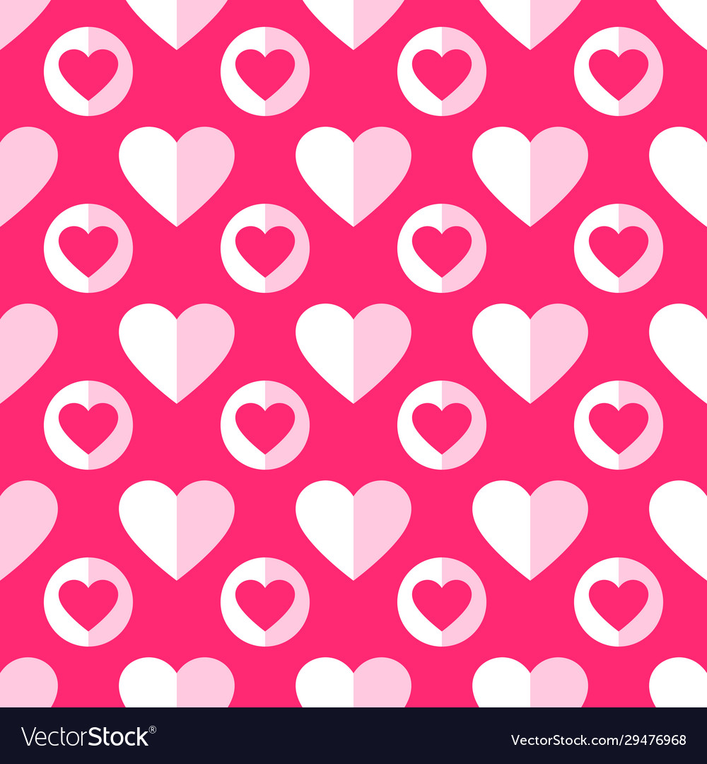 Heart seamless pattern love valentine day romantic