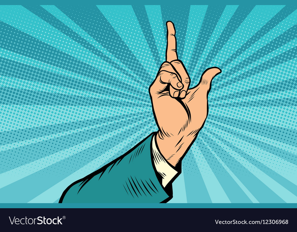 Index finger up gesture