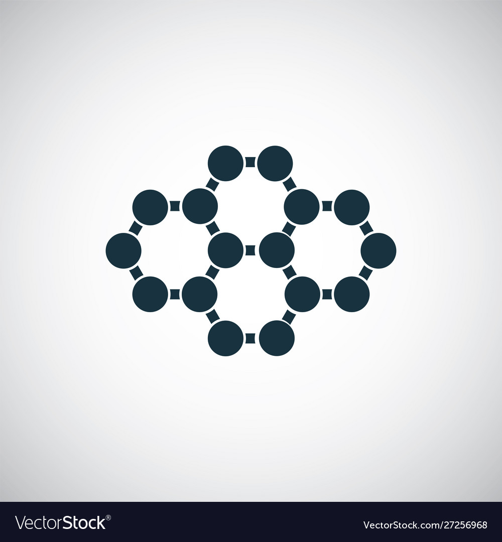 Molecule icon for web and ui on white background