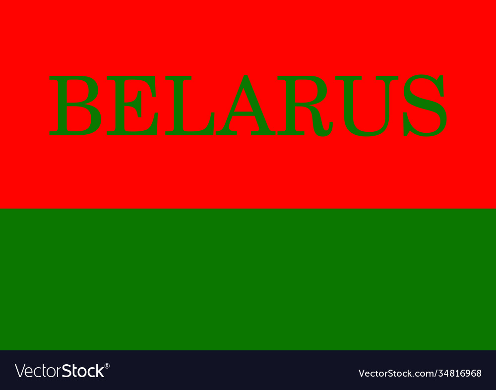 National flag belarus in red and green colors