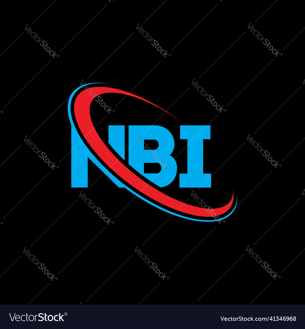 Nbi logo letter design Royalty Free Vector Image