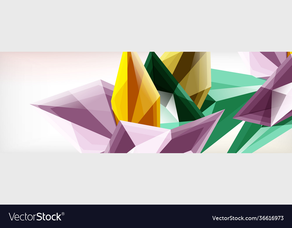 3d triangles and pyramids abstract vector image 3d triangles and pyramids abstract