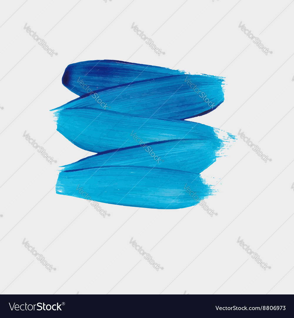 A dab of acrylic paint Royalty Free Vector Image