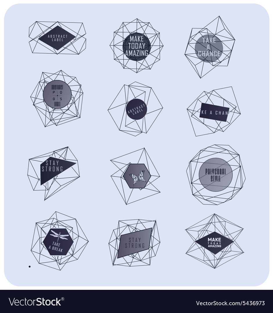 Abstract triangles design