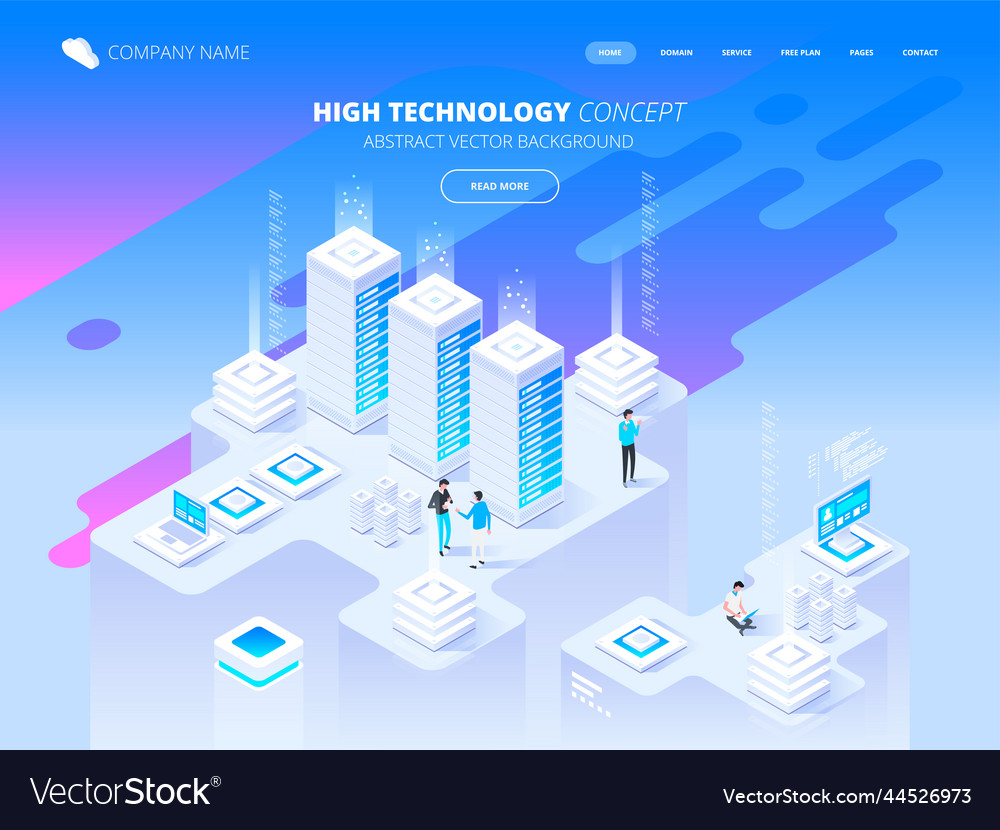 Big data flow processing high technology concept