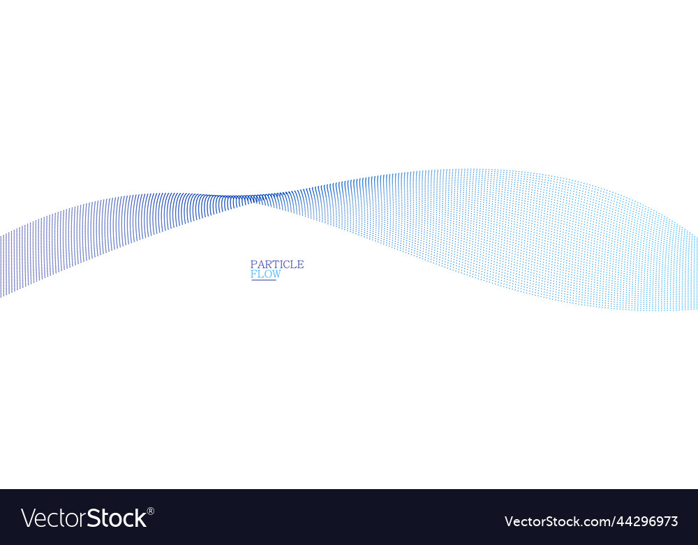 Blue dots in motion abstract background particles
