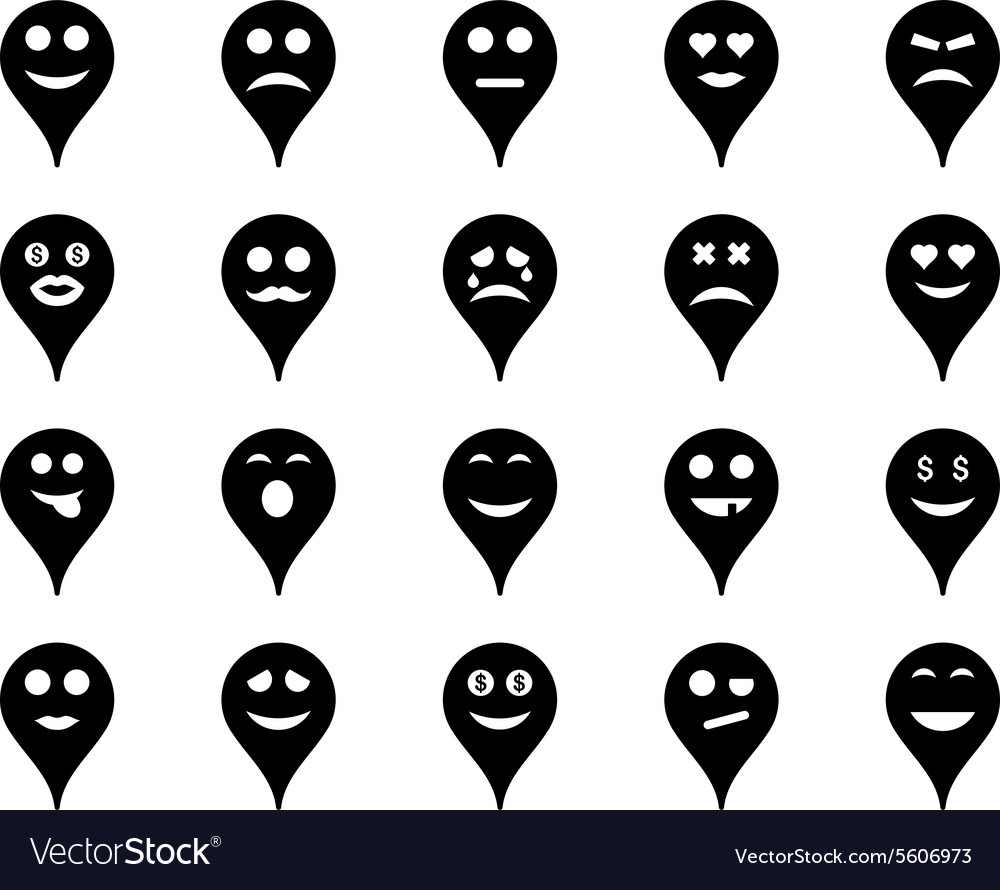 Emotion map marker icons