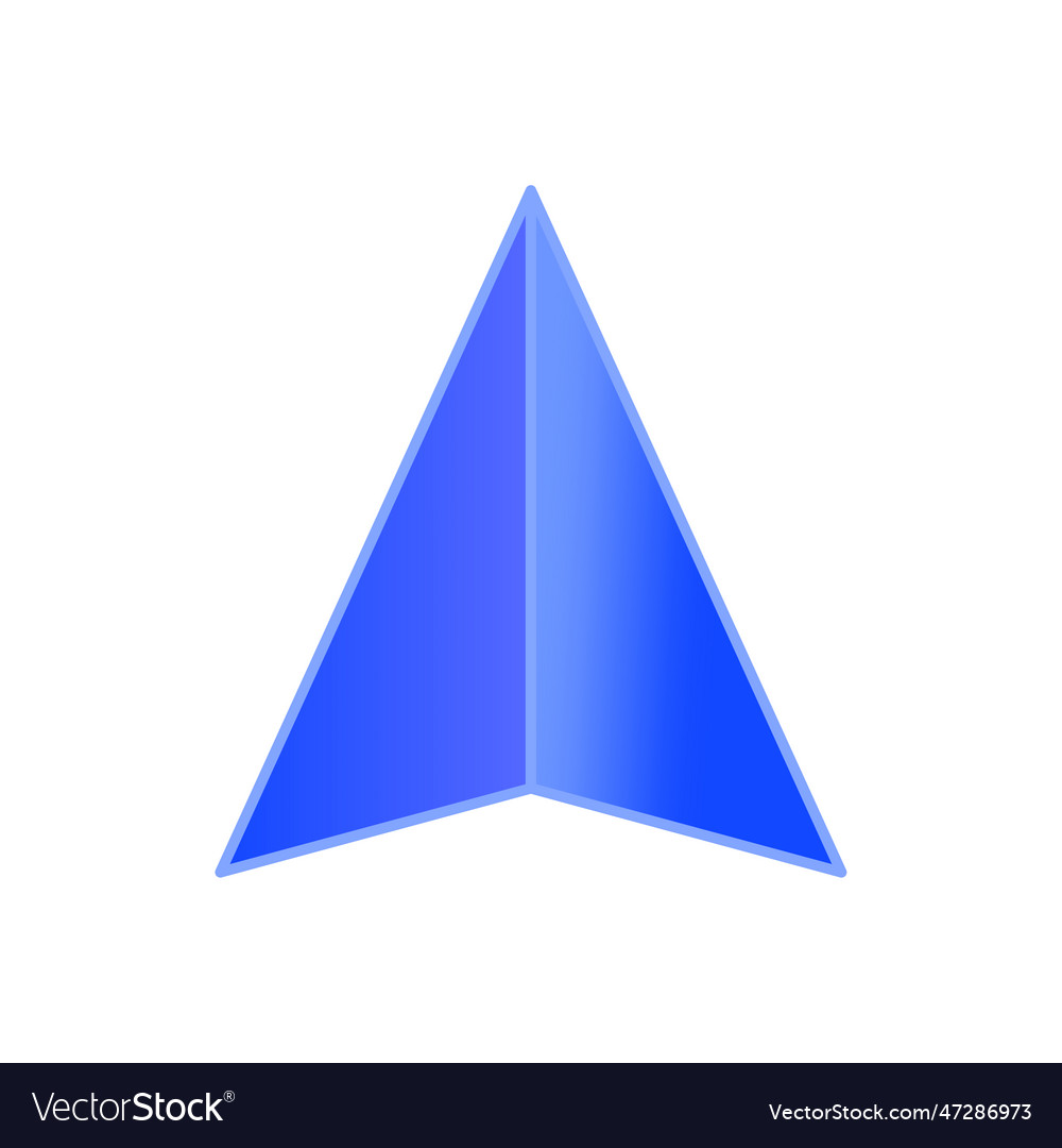 Gps arrow pointer icon